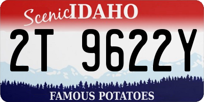 ID license plate 2T9622Y