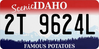 ID license plate 2T9624L