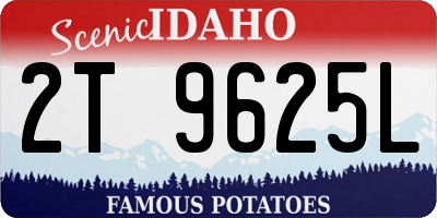 ID license plate 2T9625L