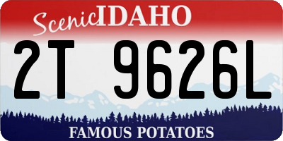 ID license plate 2T9626L