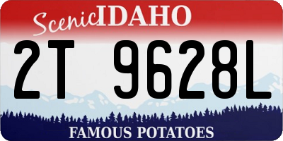 ID license plate 2T9628L