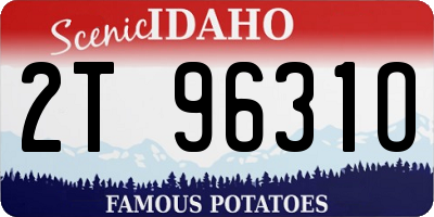 ID license plate 2T9631O