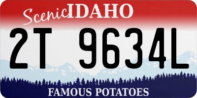 ID license plate 2T9634L