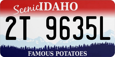 ID license plate 2T9635L