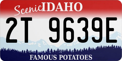 ID license plate 2T9639E