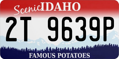 ID license plate 2T9639P