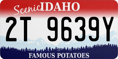 ID license plate 2T9639Y