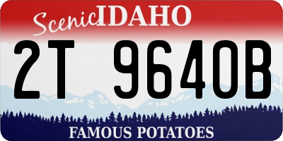 ID license plate 2T9640B