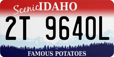 ID license plate 2T9640L