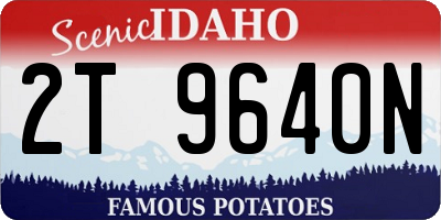 ID license plate 2T9640N