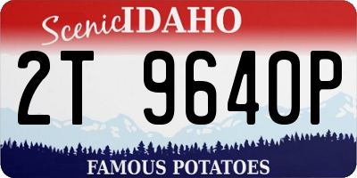 ID license plate 2T9640P