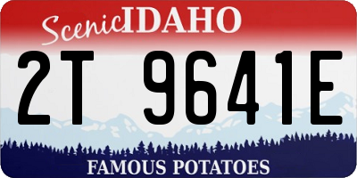 ID license plate 2T9641E