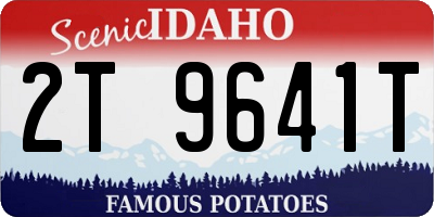 ID license plate 2T9641T