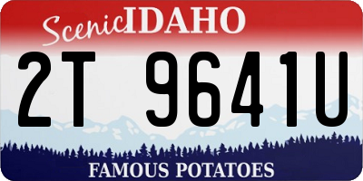 ID license plate 2T9641U