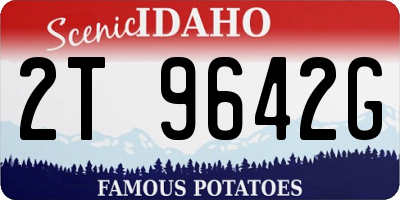 ID license plate 2T9642G