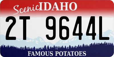 ID license plate 2T9644L