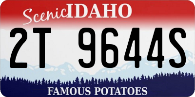 ID license plate 2T9644S