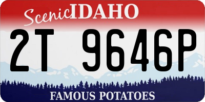 ID license plate 2T9646P