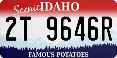 ID license plate 2T9646R