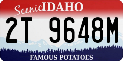 ID license plate 2T9648M