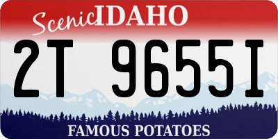 ID license plate 2T9655I