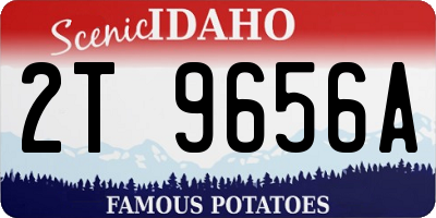ID license plate 2T9656A
