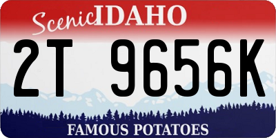 ID license plate 2T9656K