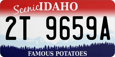 ID license plate 2T9659A