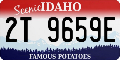 ID license plate 2T9659E