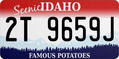 ID license plate 2T9659J