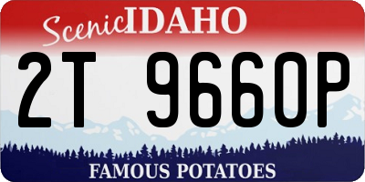 ID license plate 2T9660P