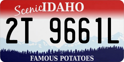 ID license plate 2T9661L