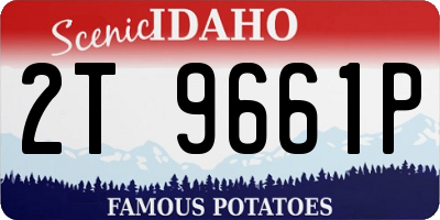 ID license plate 2T9661P