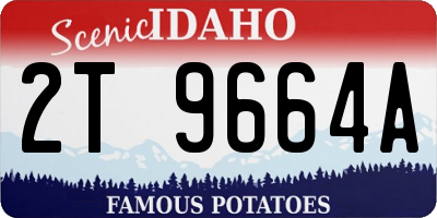 ID license plate 2T9664A