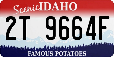ID license plate 2T9664F