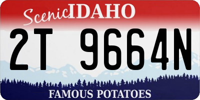 ID license plate 2T9664N