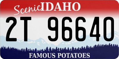 ID license plate 2T9664O