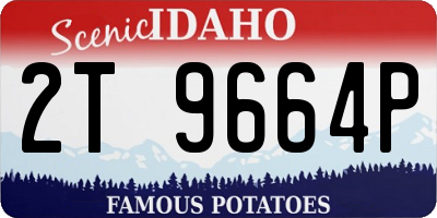 ID license plate 2T9664P