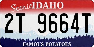 ID license plate 2T9664T