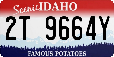 ID license plate 2T9664Y