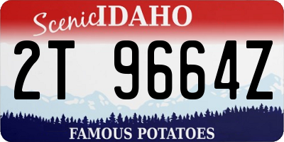 ID license plate 2T9664Z