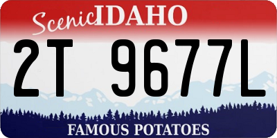 ID license plate 2T9677L