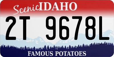ID license plate 2T9678L