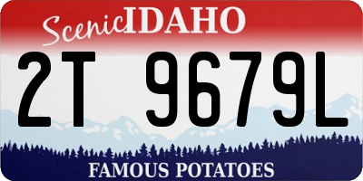 ID license plate 2T9679L