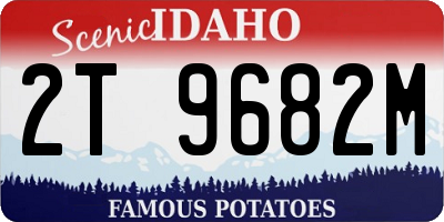 ID license plate 2T9682M