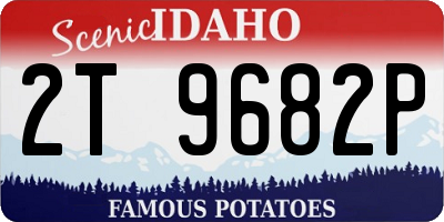 ID license plate 2T9682P