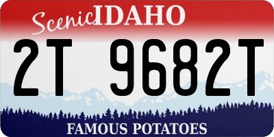 ID license plate 2T9682T