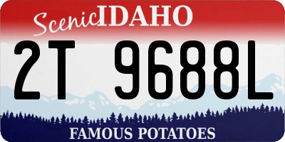 ID license plate 2T9688L