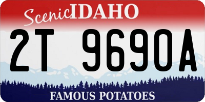 ID license plate 2T9690A