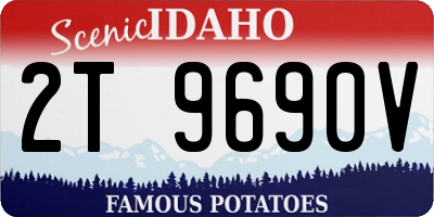 ID license plate 2T9690V